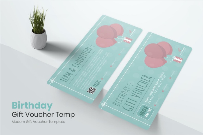 Chuyên in ấn Mẫu Phiếu Quà Tặng - Gift Voucher Nhân Dịp Sinh Nhật 01 uy tín đẹp giá rẻ tại TPHCM